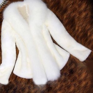 White Fur jacket.